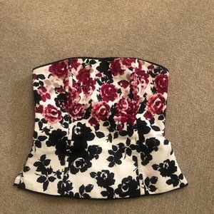 Black & burgundy bustiers